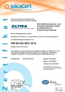 Eltra - DIN EN ISO 9001:2015