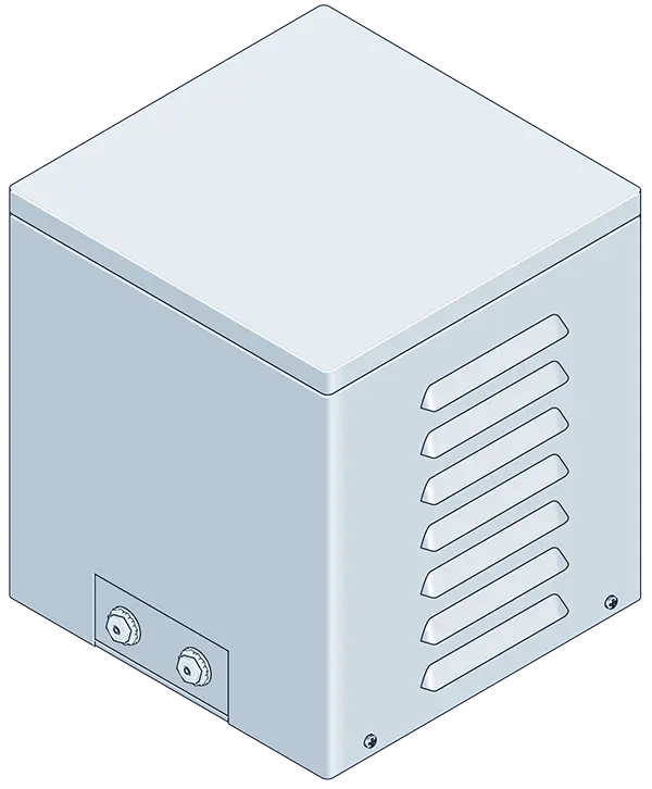 3D drawing Dreiphasen Trenntransformator - Typ DSG